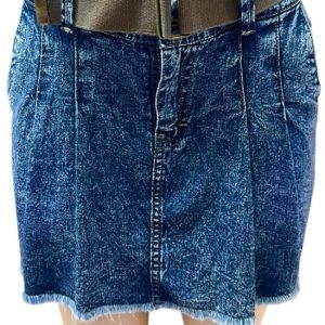 Falda short pliegue adelante y atras con bolsillos