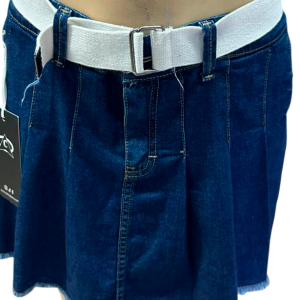 Falda short pliegue contorno ideal para el verano